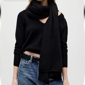 J. Crew Oversized Cashmere Wrap - black